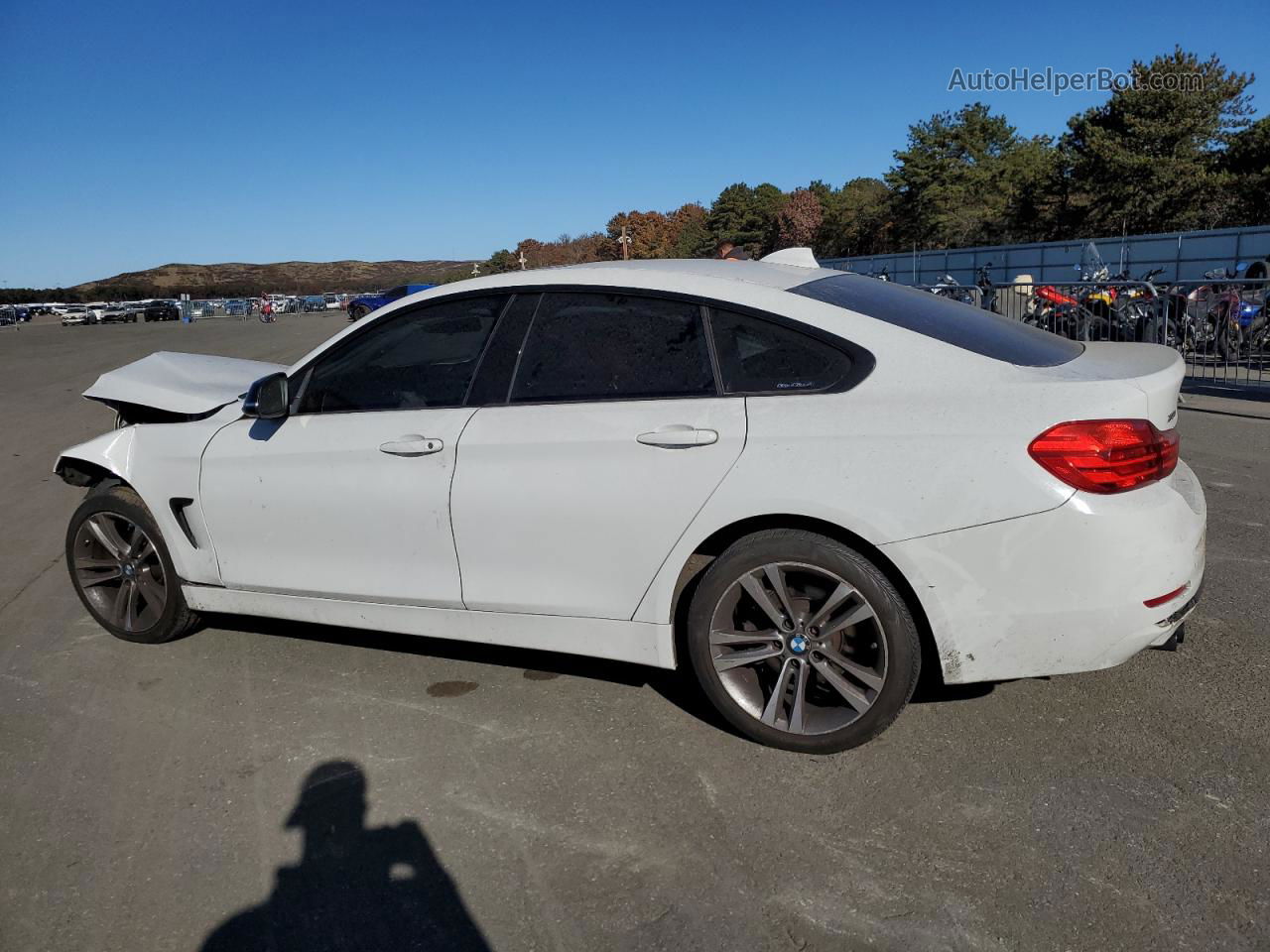 2015 Bmw 428 Xi Gran Coupe White vin: WBA4A7C59FD413709