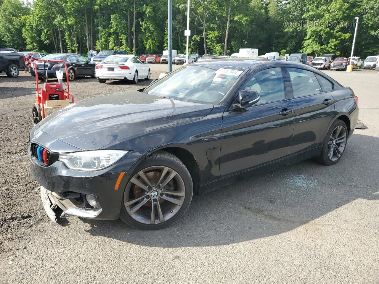 2015 Bmw 428 Xi Gran Coupe Black vin: WBA4A7C5XFD414982