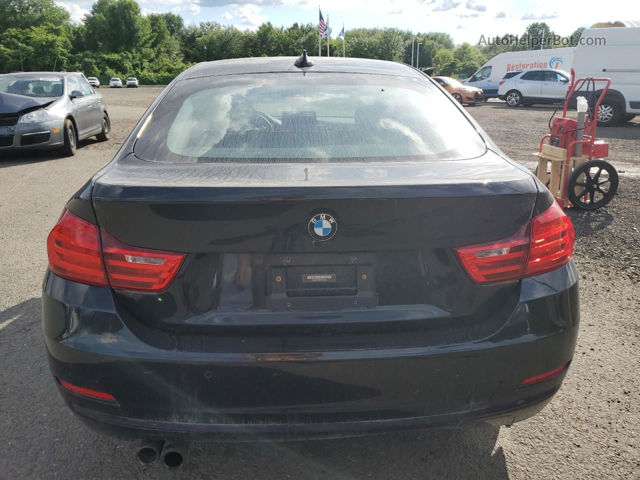 2015 Bmw 428 Xi Gran Coupe Black vin: WBA4A7C5XFD414982