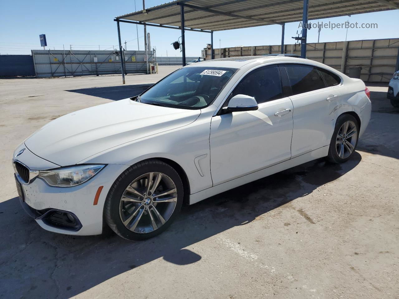 2016 Bmw 428 I Gran Coupe Sulev White vin: WBA4A9C51GGL87666