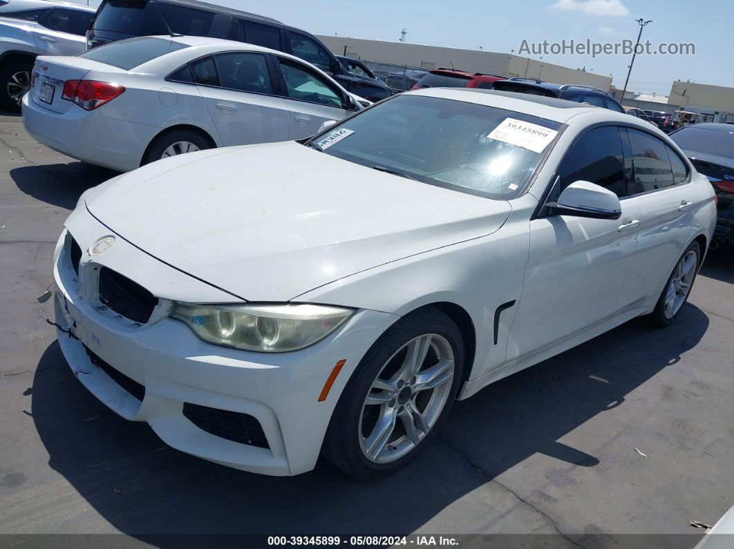 2015 Bmw 428 Gran Coupe   White vin: WBA4A9C52FGL85665