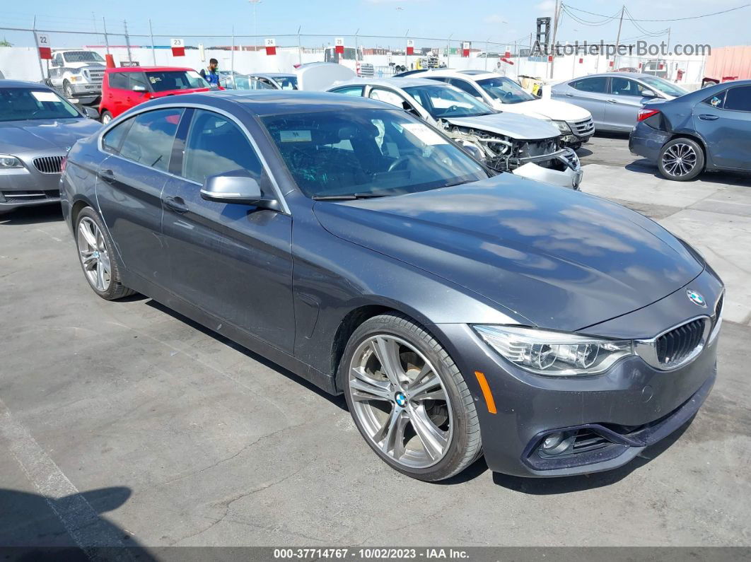 2016 Bmw 4 Series 428i Gray vin: WBA4A9C59GG508007