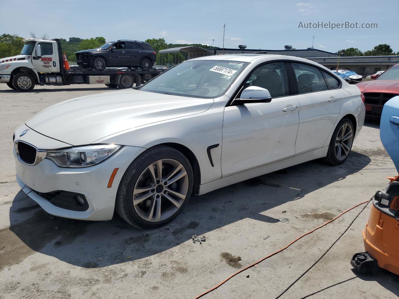 2015 Bmw 435 I Gran Coupe White vin: WBA4B1C50FD955193