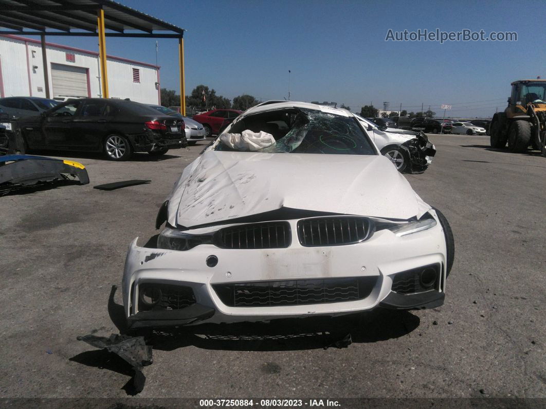 2016 Bmw 4 Series 435i White vin: WBA4B1C52GG242618