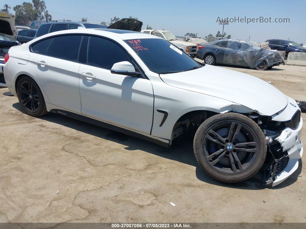 2015 Bmw 4 Series 435i White vin: WBA4B1C53FG241122