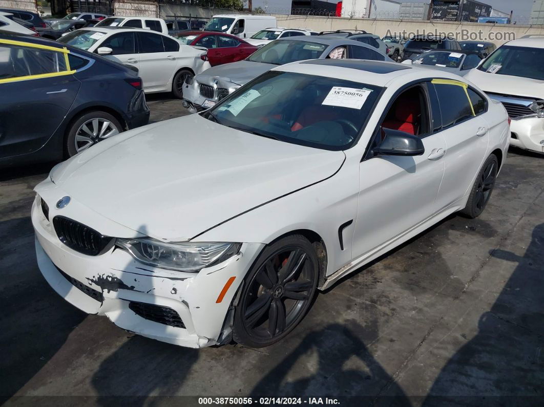 2015 Bmw 435i Gran Coupe   White vin: WBA4B1C54FD955374