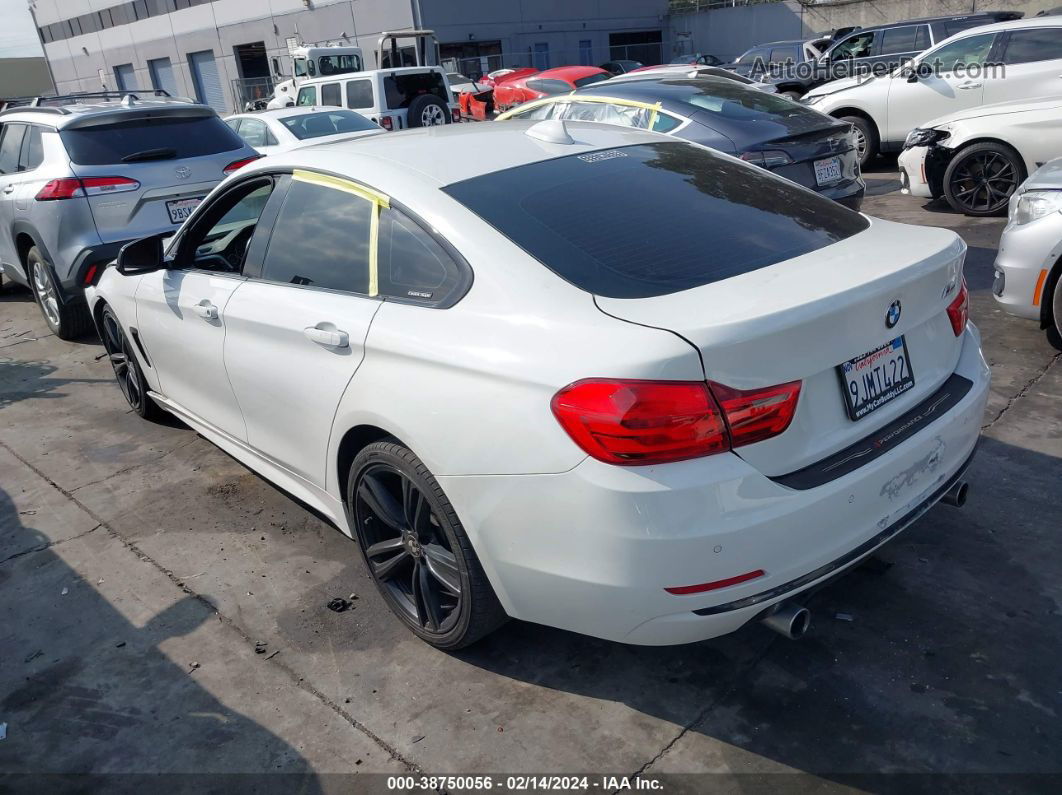 2015 Bmw 435i Gran Coupe   White vin: WBA4B1C54FD955374