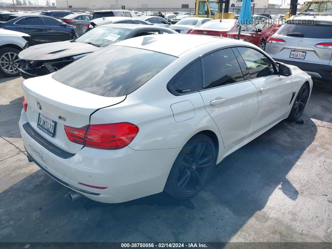 2015 Bmw 435i Gran Coupe   White vin: WBA4B1C54FD955374