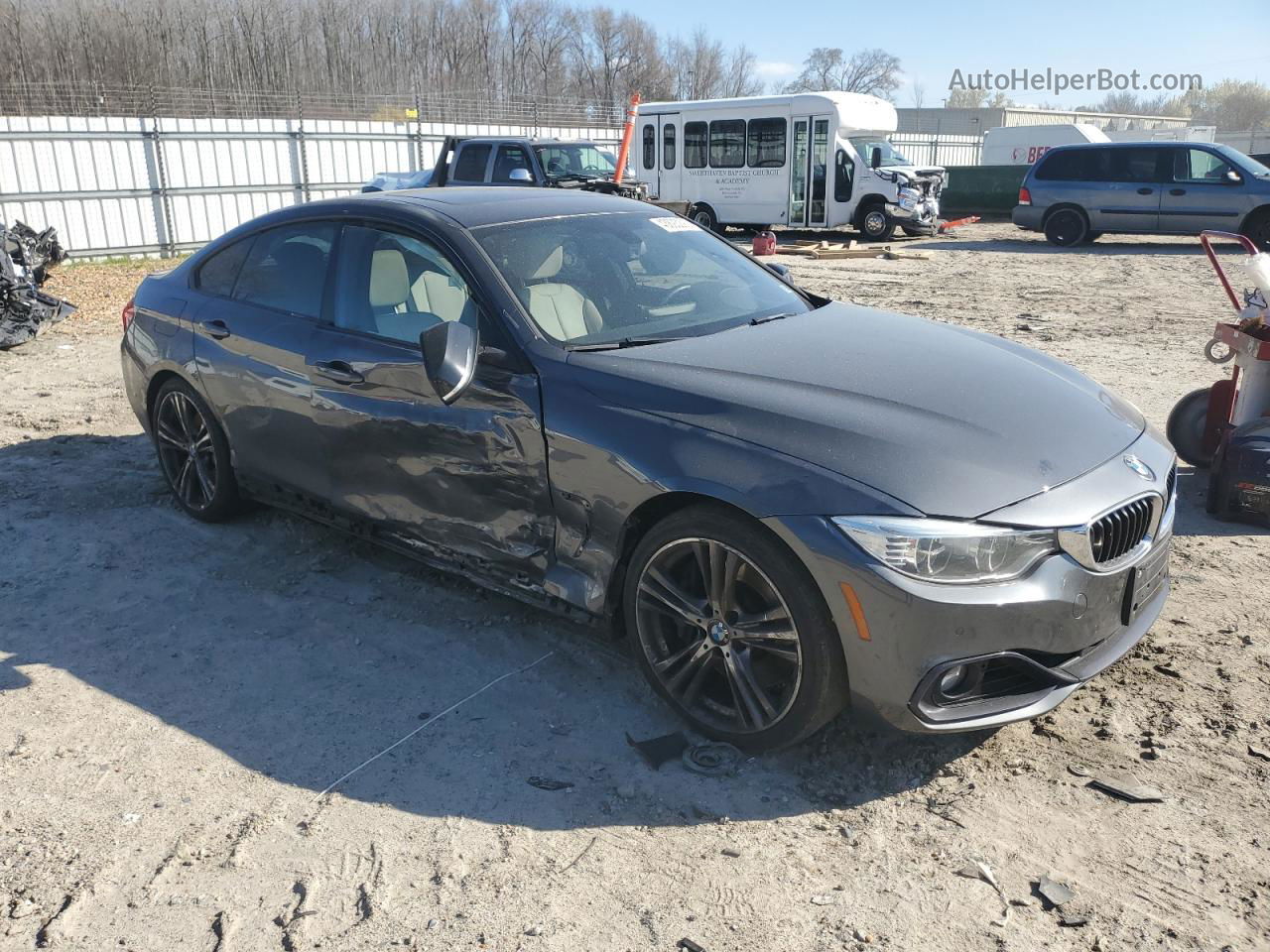 2015 Bmw 435 I Gran Coupe Серый vin: WBA4B1C56FD955277