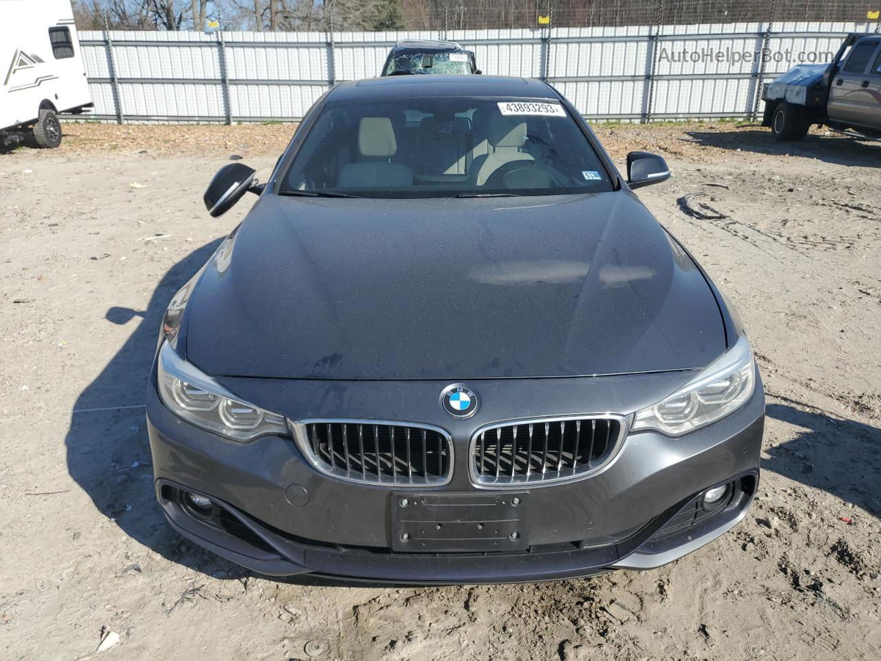 2015 Bmw 435 I Gran Coupe Серый vin: WBA4B1C56FD955277