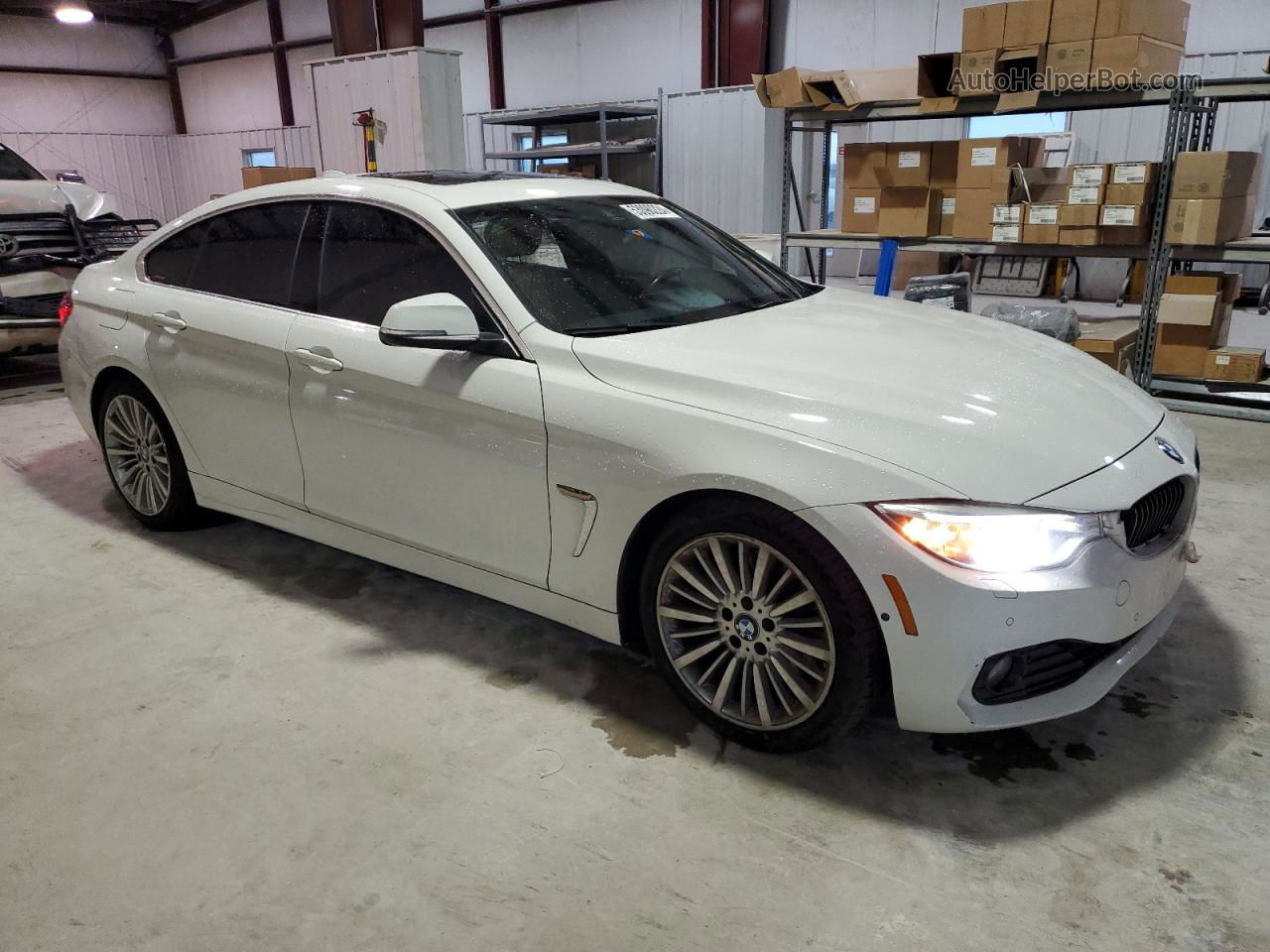 2016 Bmw 435 I Gran Coupe White vin: WBA4B1C56GG242766