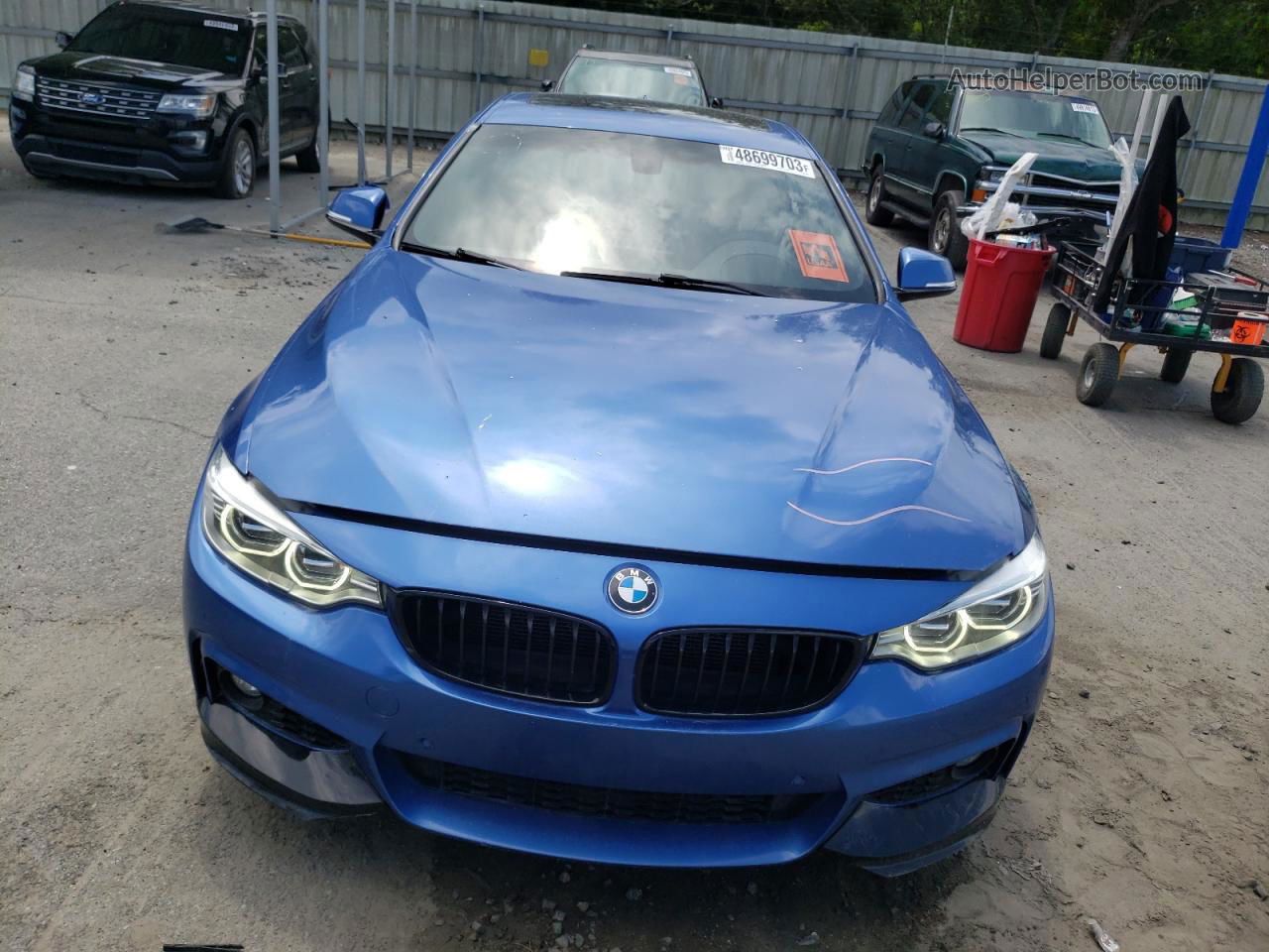 2016 Bmw 435 I Gran Coupe Blue vin: WBA4B1C57GG242713