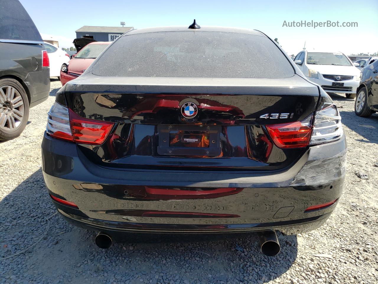 2015 Bmw 435 I Gran Coupe Black vin: WBA4B1C58FD955152