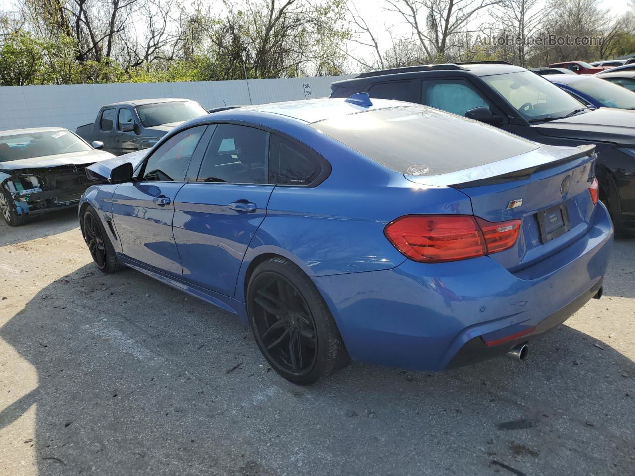 2015 Bmw 435 I Gran Coupe Blue vin: WBA4B1C58FD955247