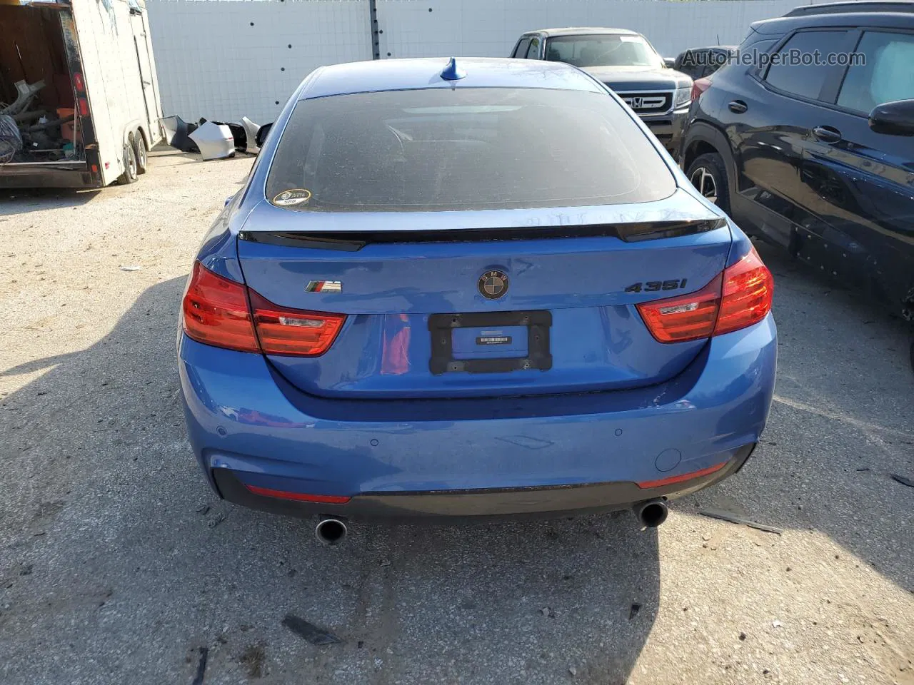 2015 Bmw 435 I Gran Coupe Blue vin: WBA4B1C58FD955247