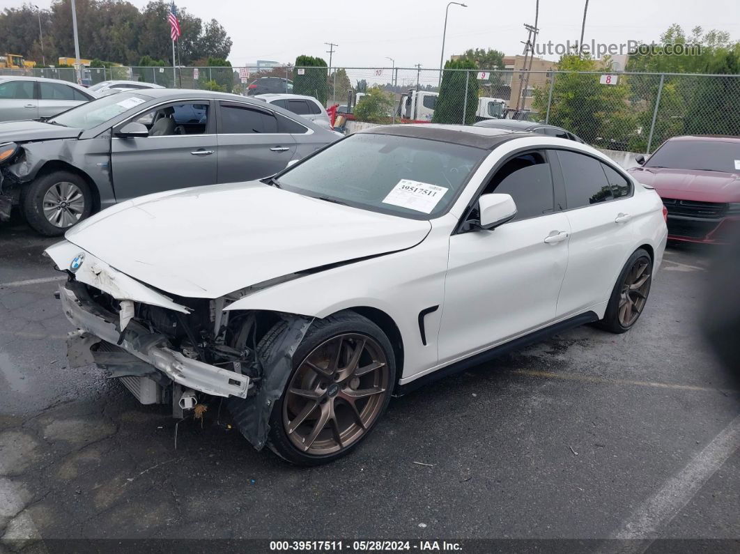 2016 Bmw 435i Gran Coupe   White vin: WBA4B1C58GG242509