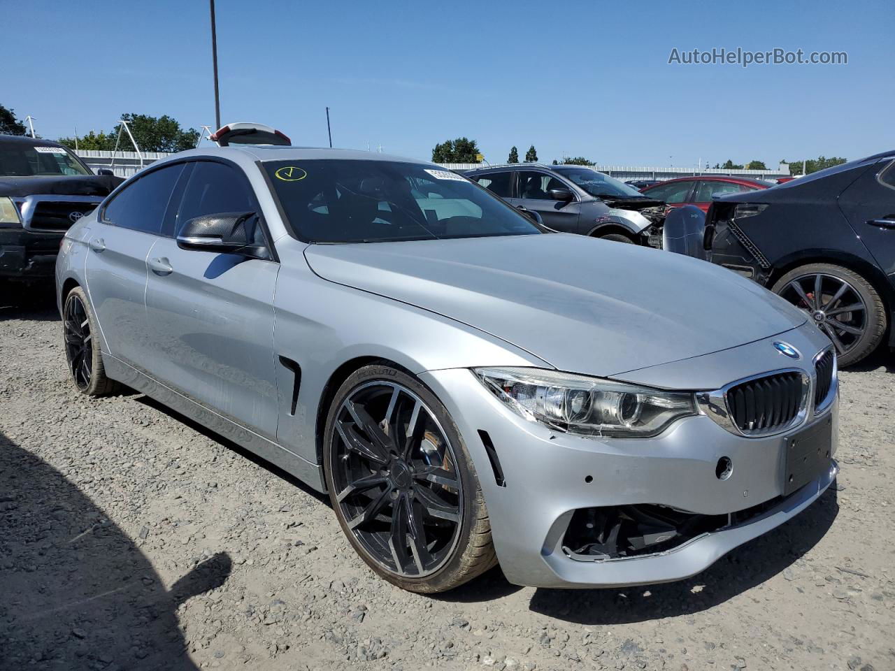 2015 Bmw 435 I Gran Coupe Серебряный vin: WBA4B1C5XFG241506