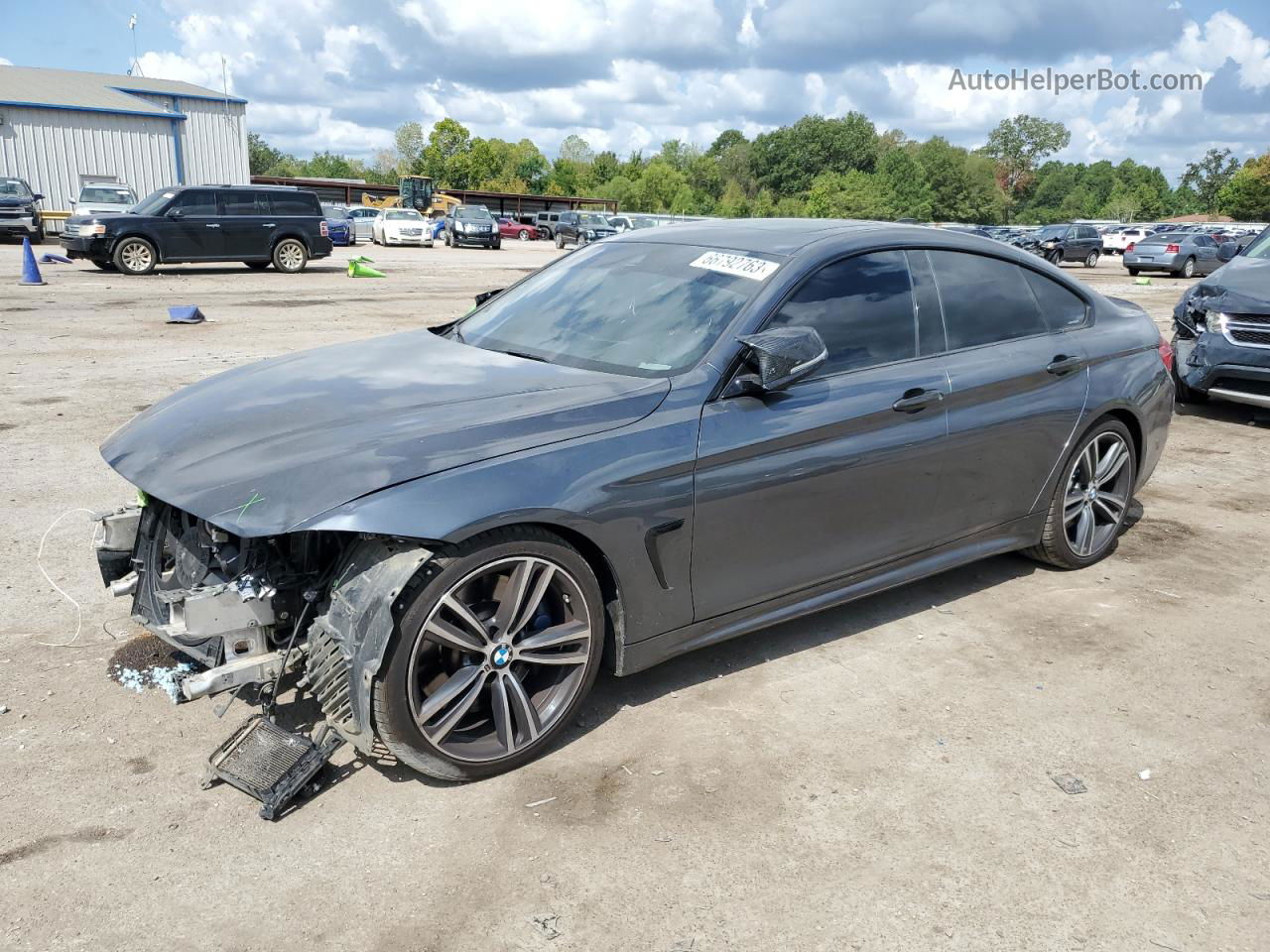 2016 Bmw 435 I Gran Coupe Gray vin: WBA4B1C5XGG243337