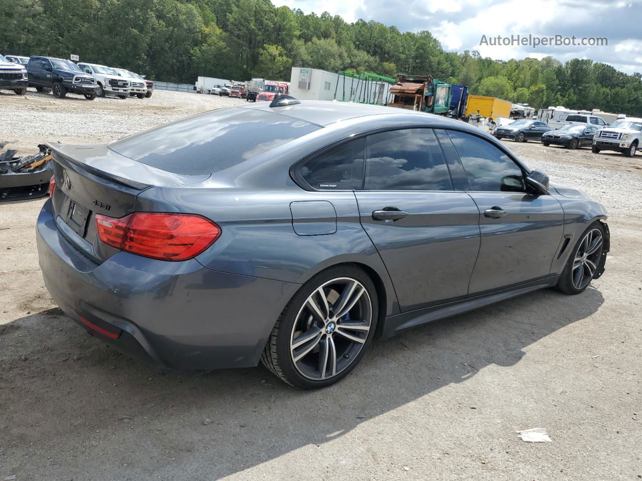 2016 Bmw 435 I Gran Coupe Gray vin: WBA4B1C5XGG243337