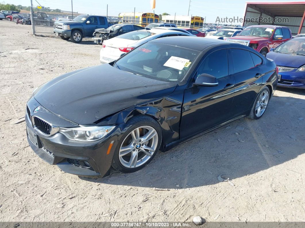 2016 Bmw 4 Series 435i Xdrive Black vin: WBA4B3C50GG344897