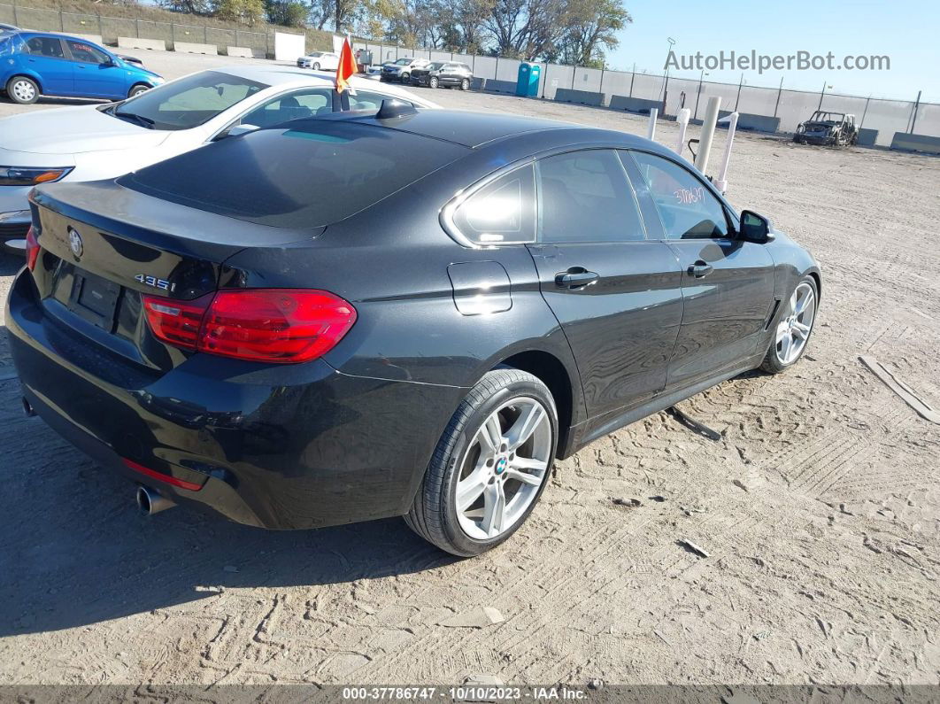 2016 Bmw 4 Series 435i Xdrive Black vin: WBA4B3C50GG344897