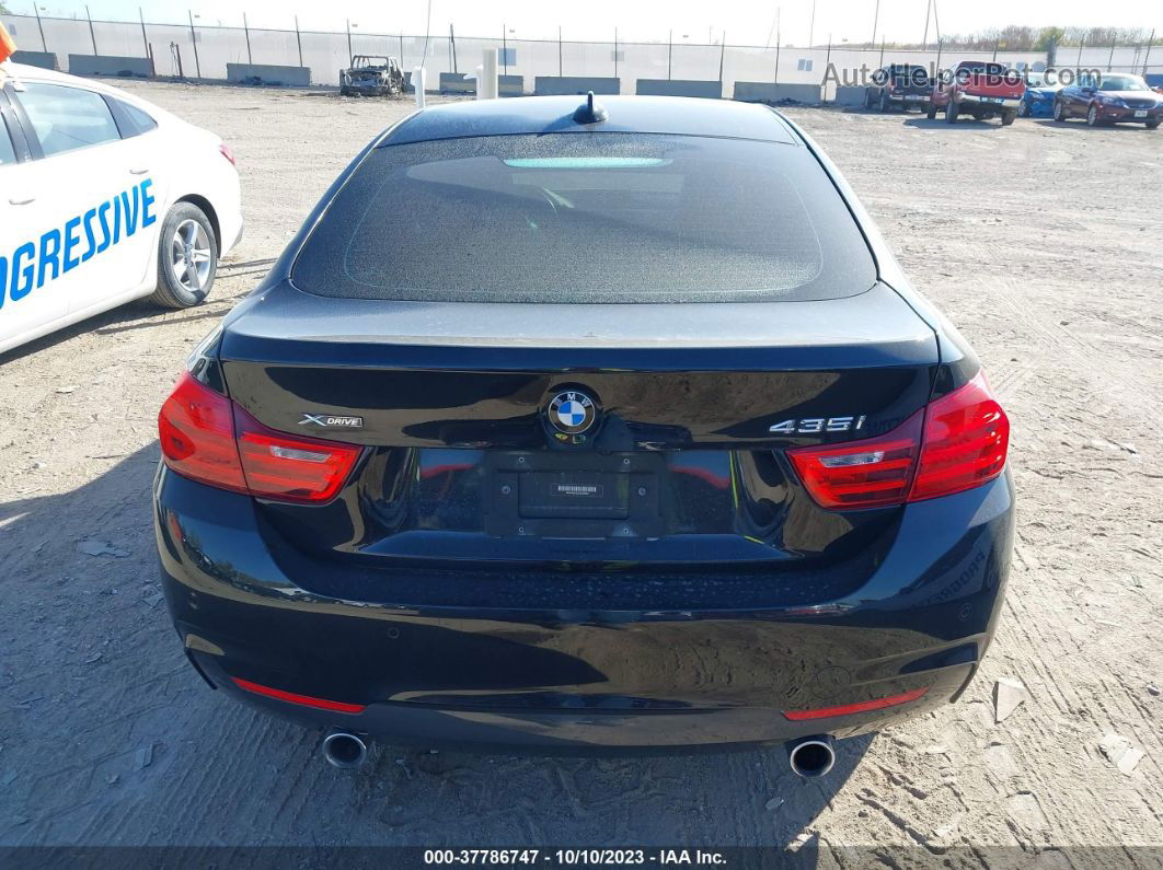 2016 Bmw 4 Series 435i Xdrive Black vin: WBA4B3C50GG344897