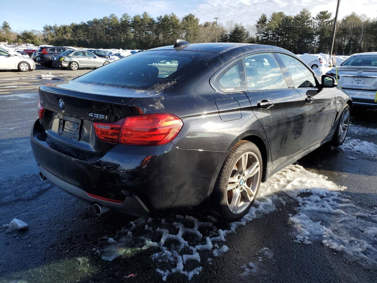 2016 Bmw 435 Xi Gran Coupe Black vin: WBA4B3C51GG527838