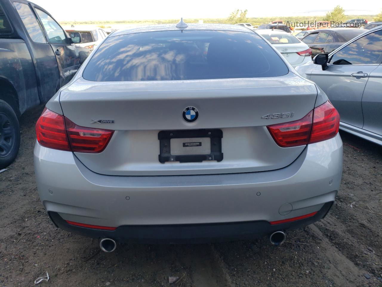 2016 Bmw 435 Xi Gran Coupe Silver vin: WBA4B3C52GG527802