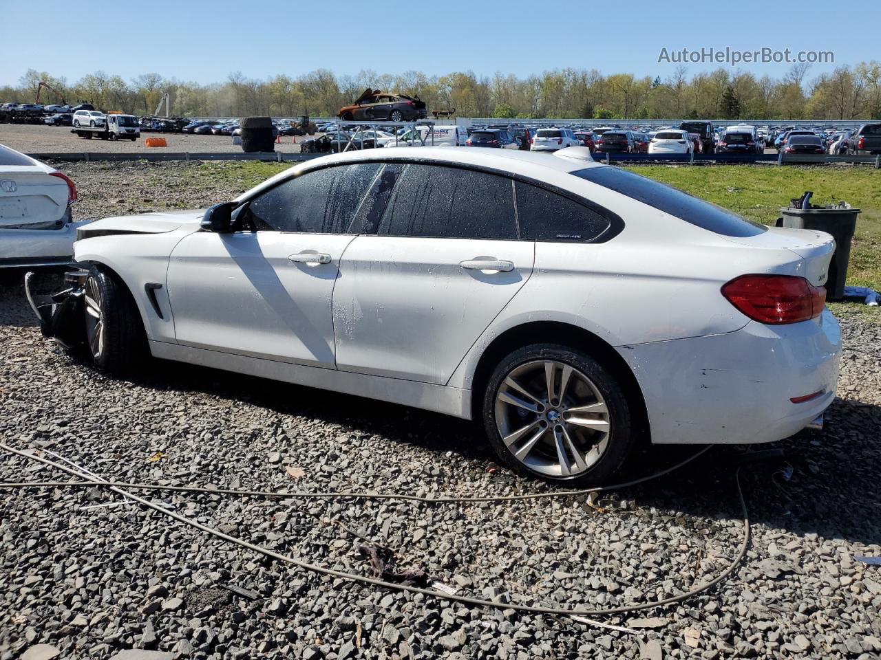 2015 Bmw 435 Xi Gran Coupe White vin: WBA4B3C54FGV48360