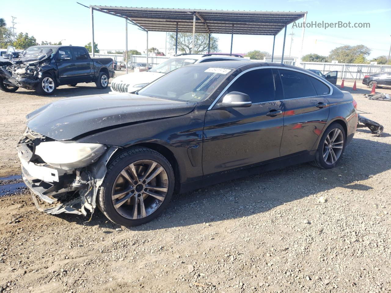 2016 Bmw 435 Xi Gran Coupe Black vin: WBA4B3C55GG344667