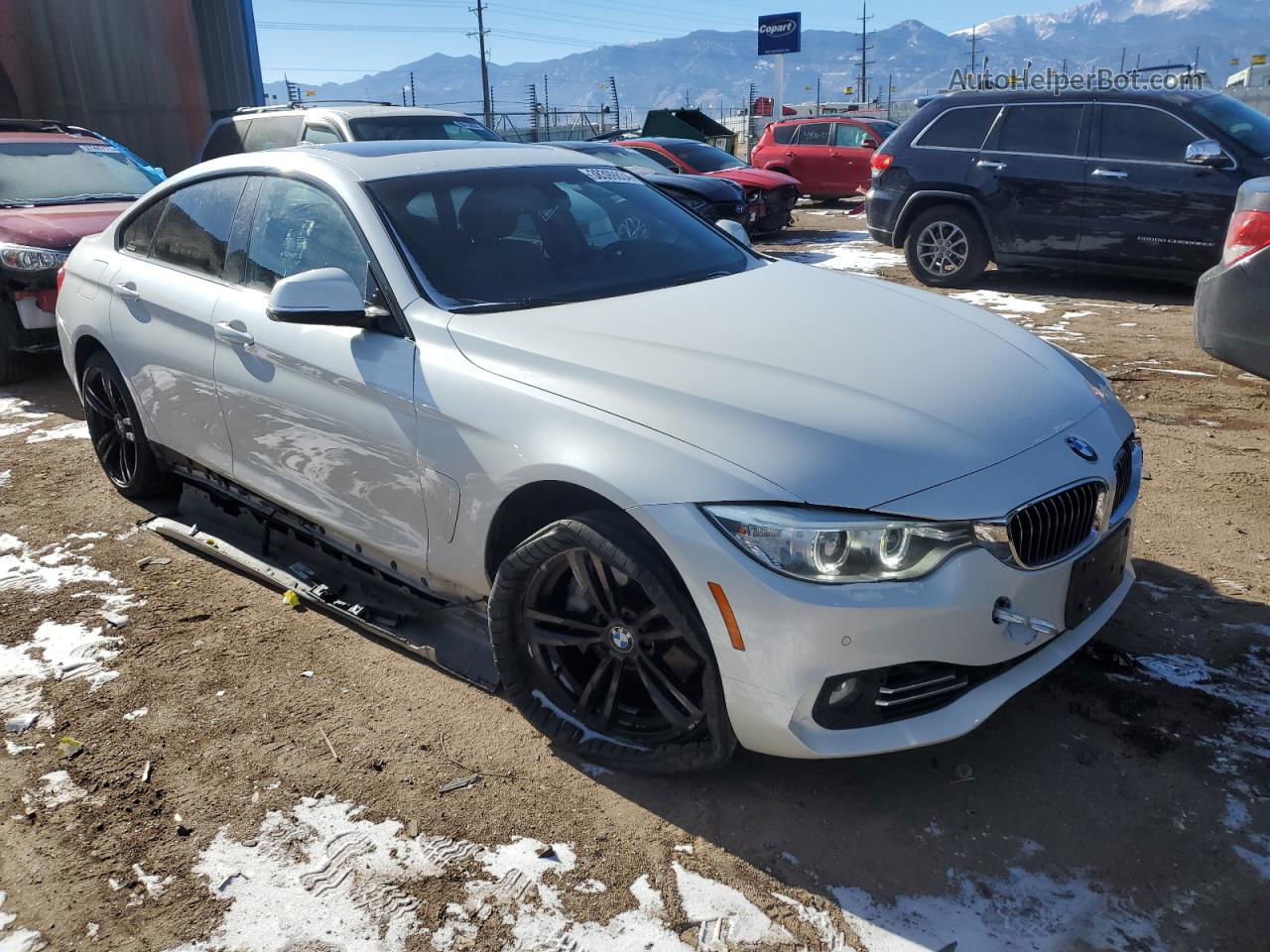 2015 Bmw 435 Xi Gran Coupe White vin: WBA4B3C56FD670333