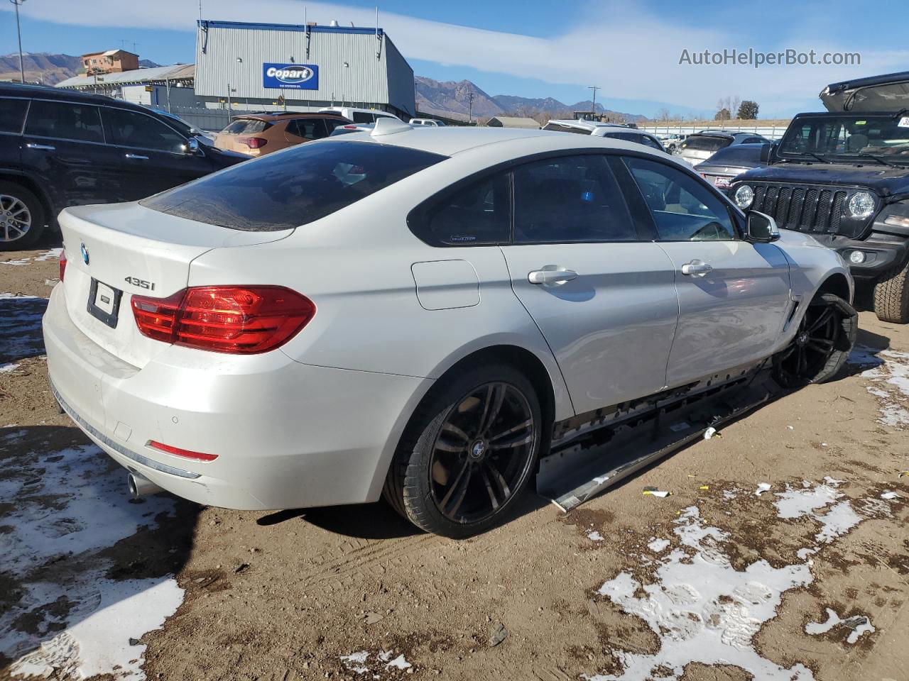 2015 Bmw 435 Xi Gran Coupe White vin: WBA4B3C56FD670333