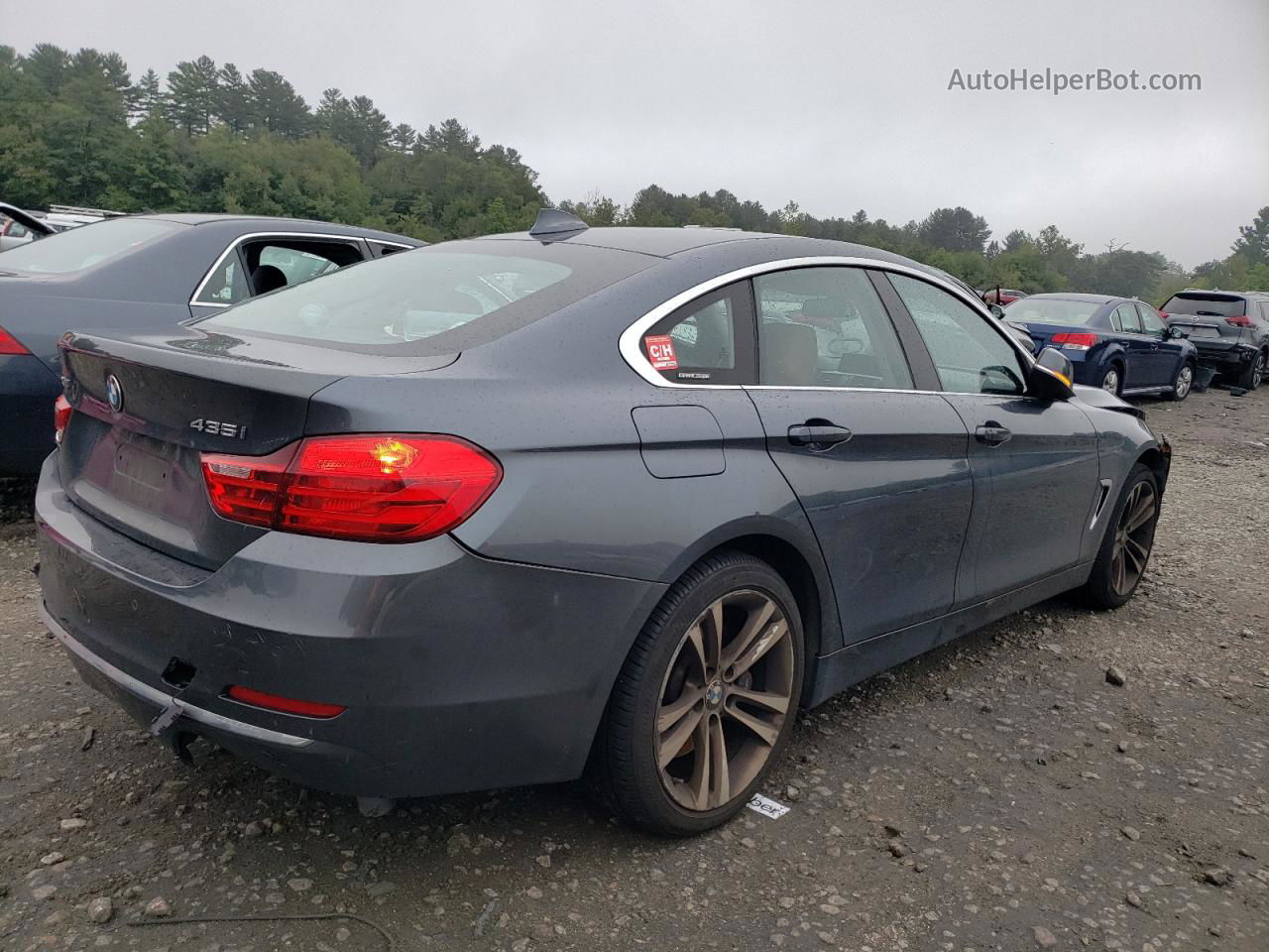 2015 Bmw 435 Xi Gran Coupe Gray vin: WBA4B3C57FD669787