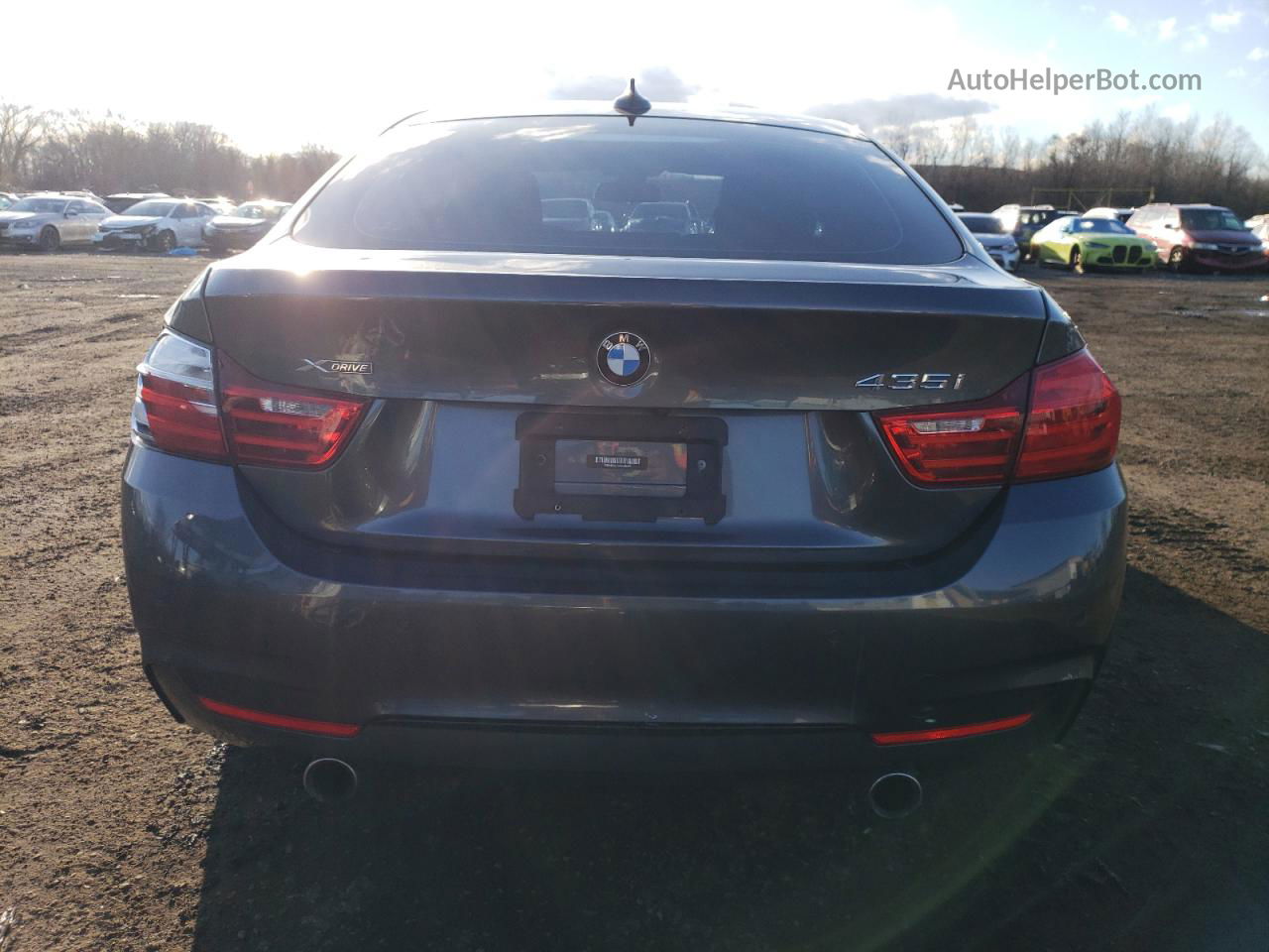 2015 Bmw 435 Xi Gran Coupe Gray vin: WBA4B3C58FGV48426