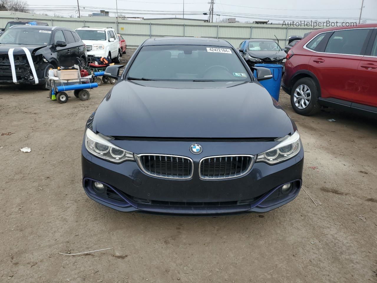 2016 Bmw 435 Xi Gran Coupe Blue vin: WBA4B3C59GG527795