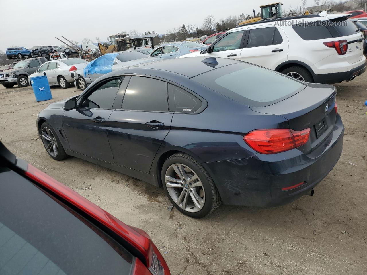 2016 Bmw 435 Xi Gran Coupe Blue vin: WBA4B3C59GG527795