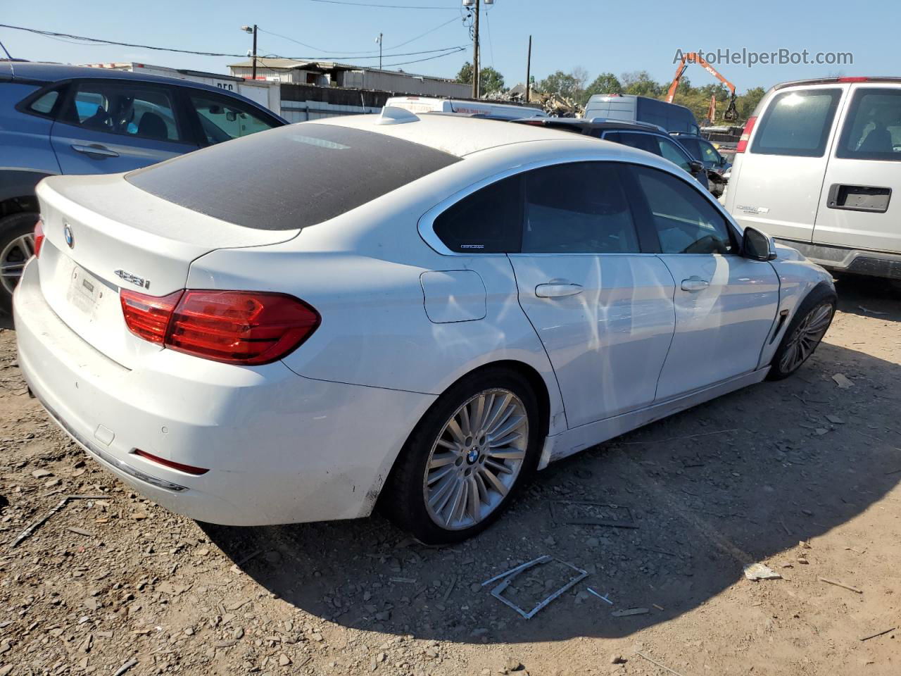 2015 Bmw 428 Xi Gran Coupe Sulev White vin: WBA4C9C54FD331229