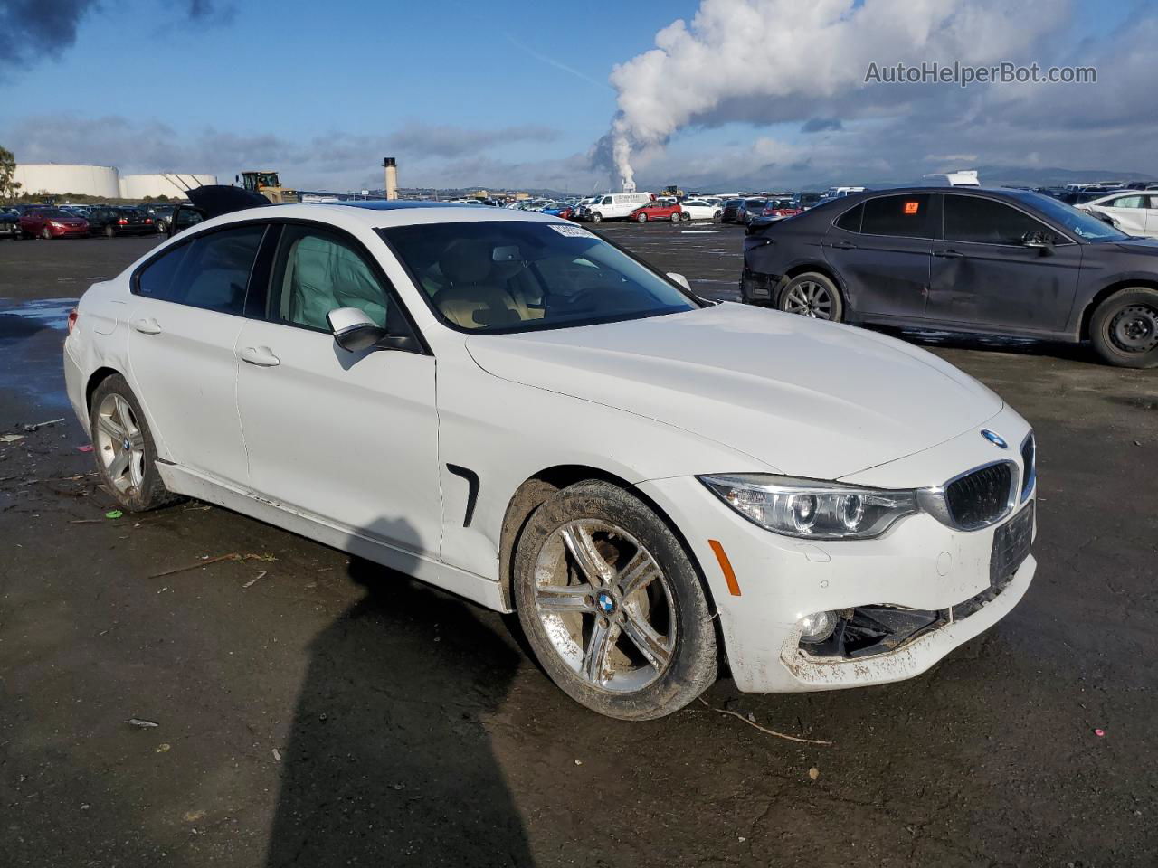 2015 Bmw 428 Xi Gran Coupe Sulev White vin: WBA4C9C57FD330804