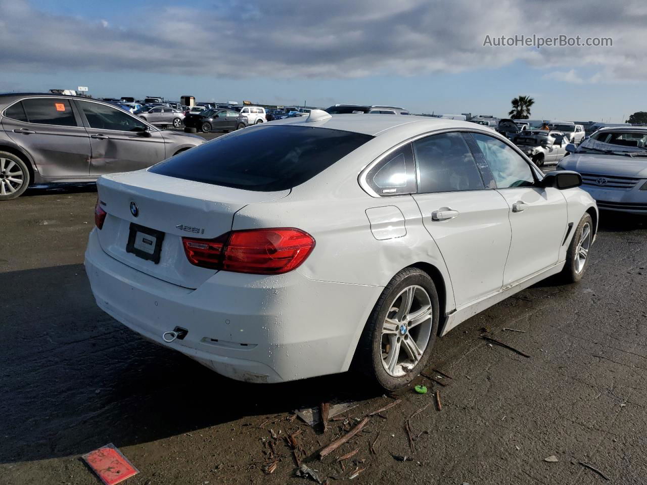 2015 Bmw 428 Xi Gran Coupe Sulev White vin: WBA4C9C57FD330804