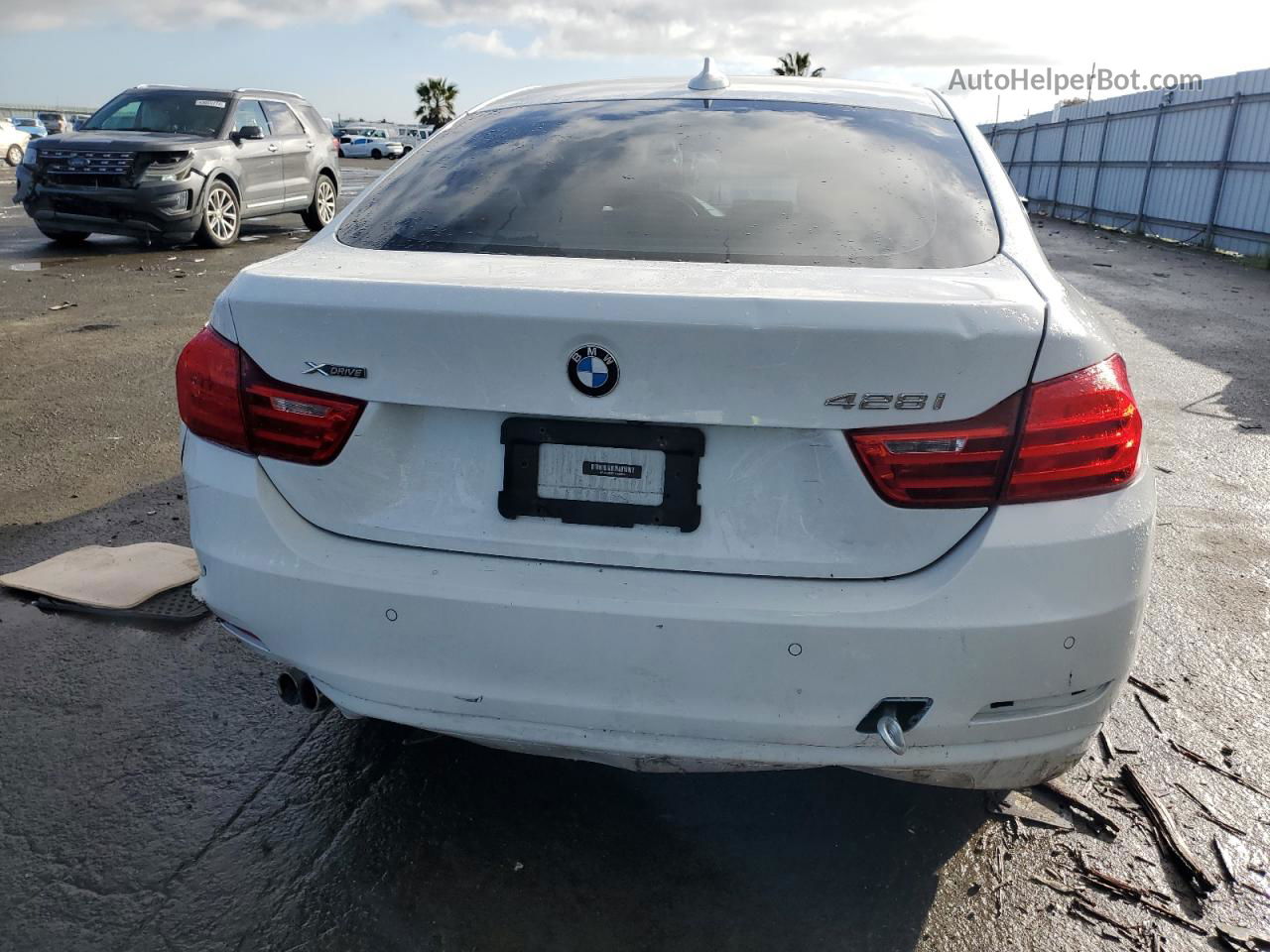 2015 Bmw 428 Xi Gran Coupe Sulev White vin: WBA4C9C57FD330804