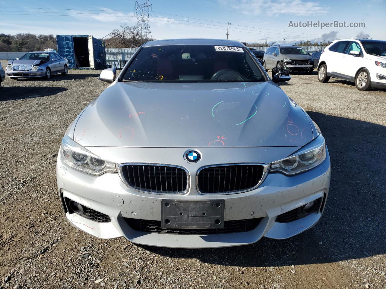 2016 Bmw 428 Xi Gran Coupe Sulev Silver vin: WBA4C9C57GG141022