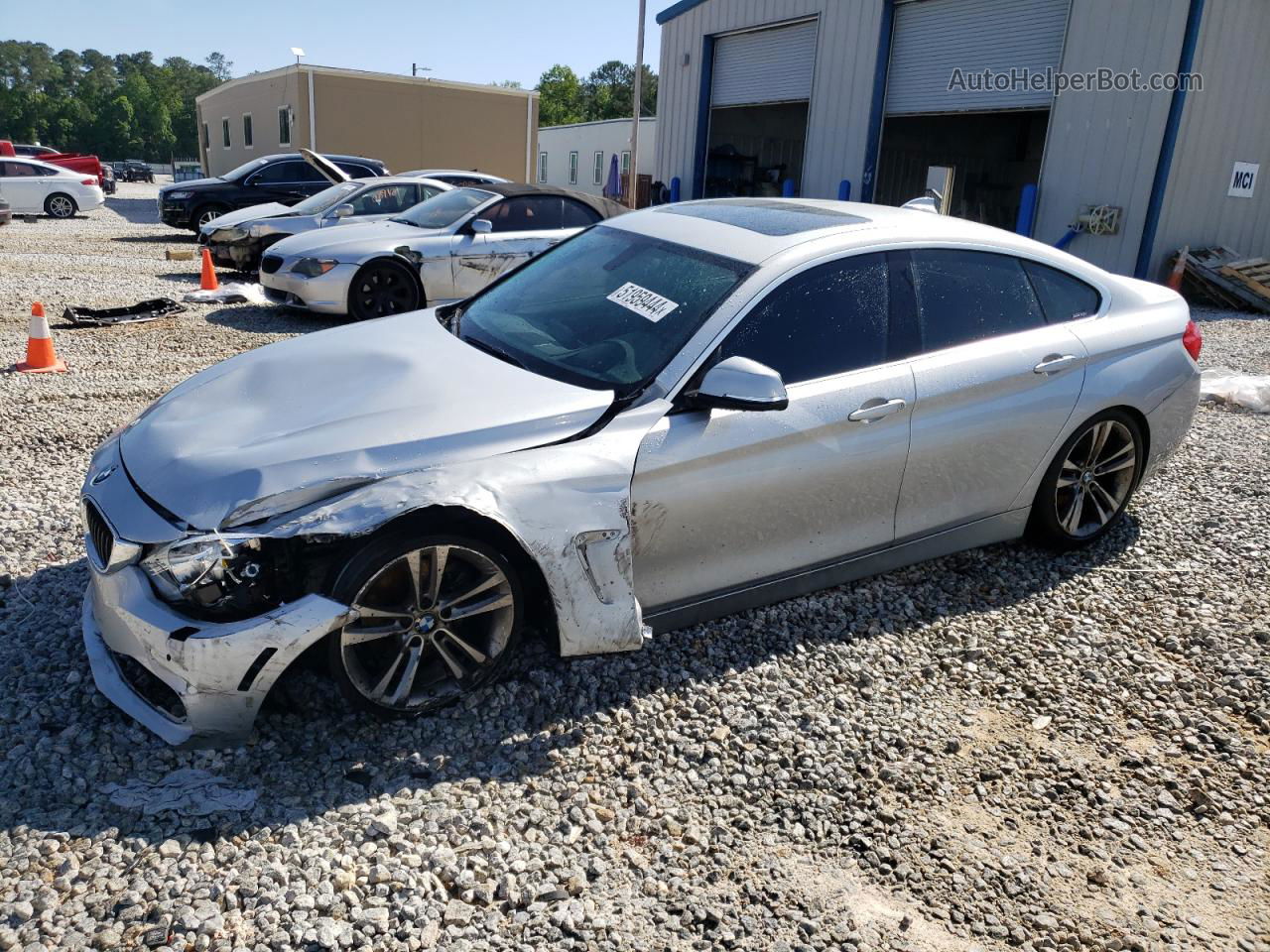 2016 Bmw 428 Xi Gran Coupe Sulev Серебряный vin: WBA4C9C58GG140106