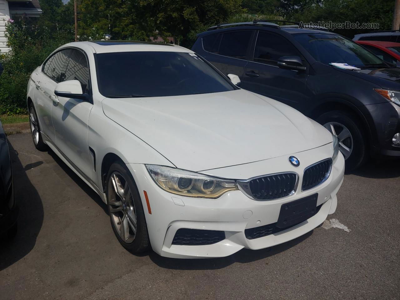 2015 Bmw 428 Xi Gran Coupe Sulev White vin: WBA4C9C5XFD331395