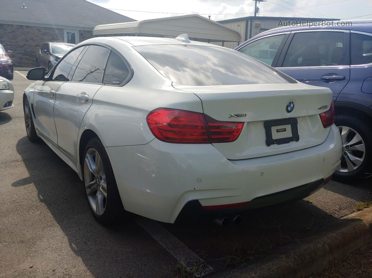 2015 Bmw 428 Xi Gran Coupe Sulev White vin: WBA4C9C5XFD331395