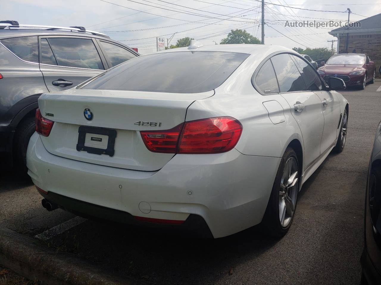 2015 Bmw 428 Xi Gran Coupe Sulev White vin: WBA4C9C5XFD331395