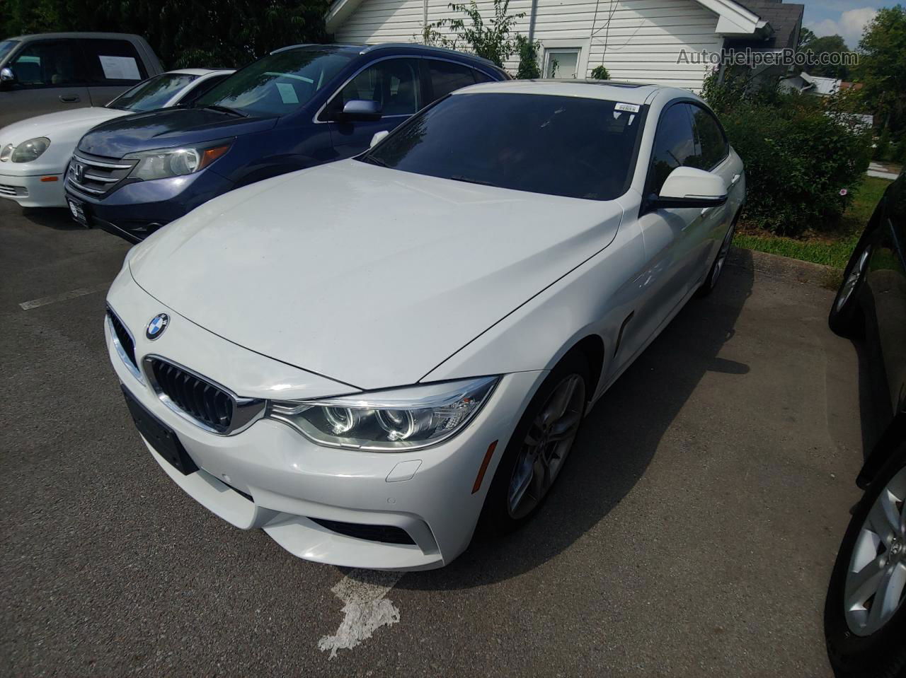 2015 Bmw 428 Xi Gran Coupe Sulev White vin: WBA4C9C5XFD331395