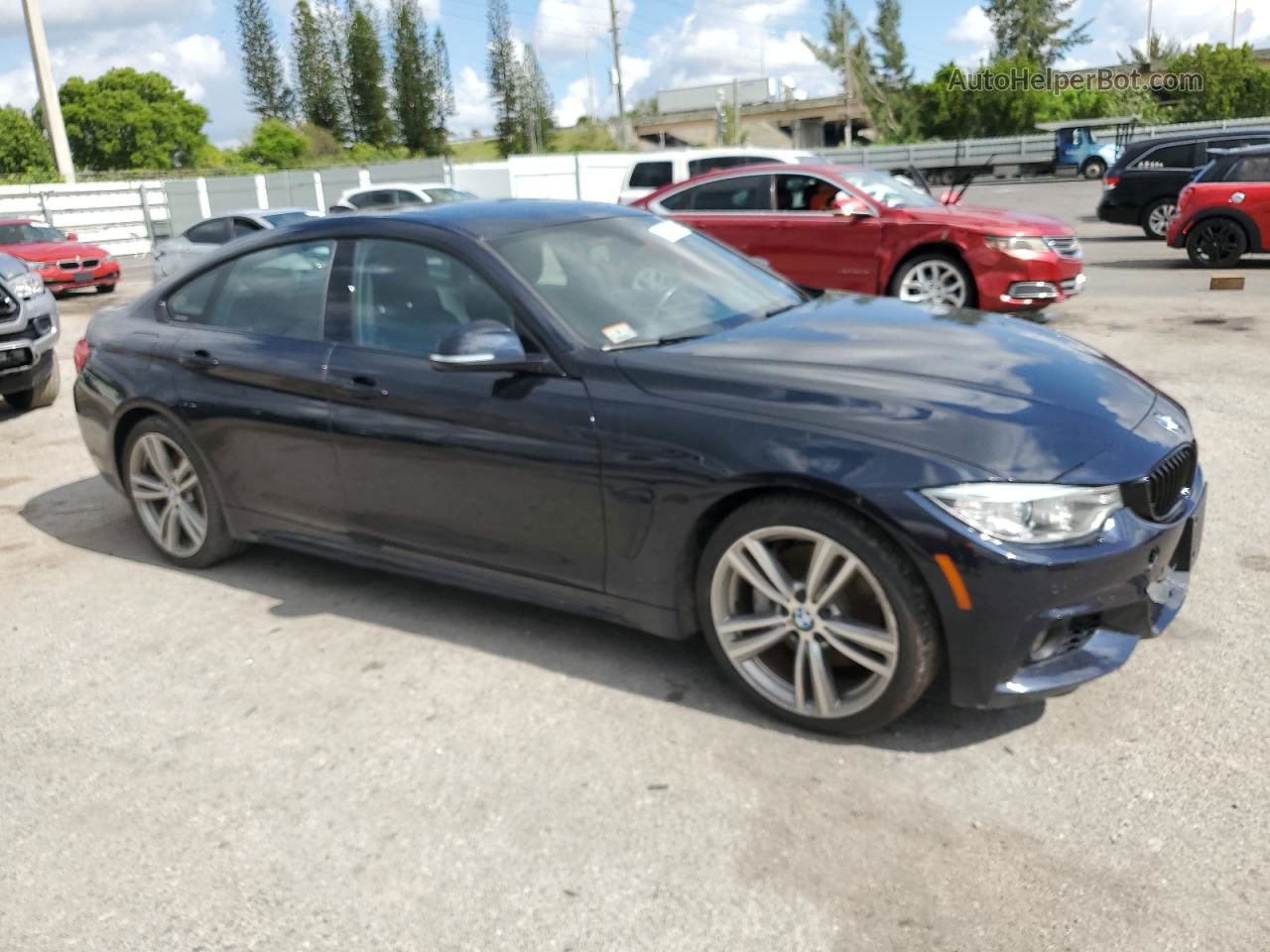 2017 Bmw 440i Gran Coupe Black vin: WBA4E3C31HG187369