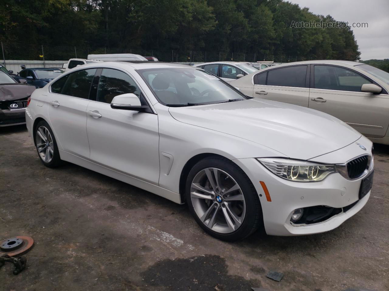 2017 Bmw 440i Gran Coupe White vin: WBA4E3C34HG187429