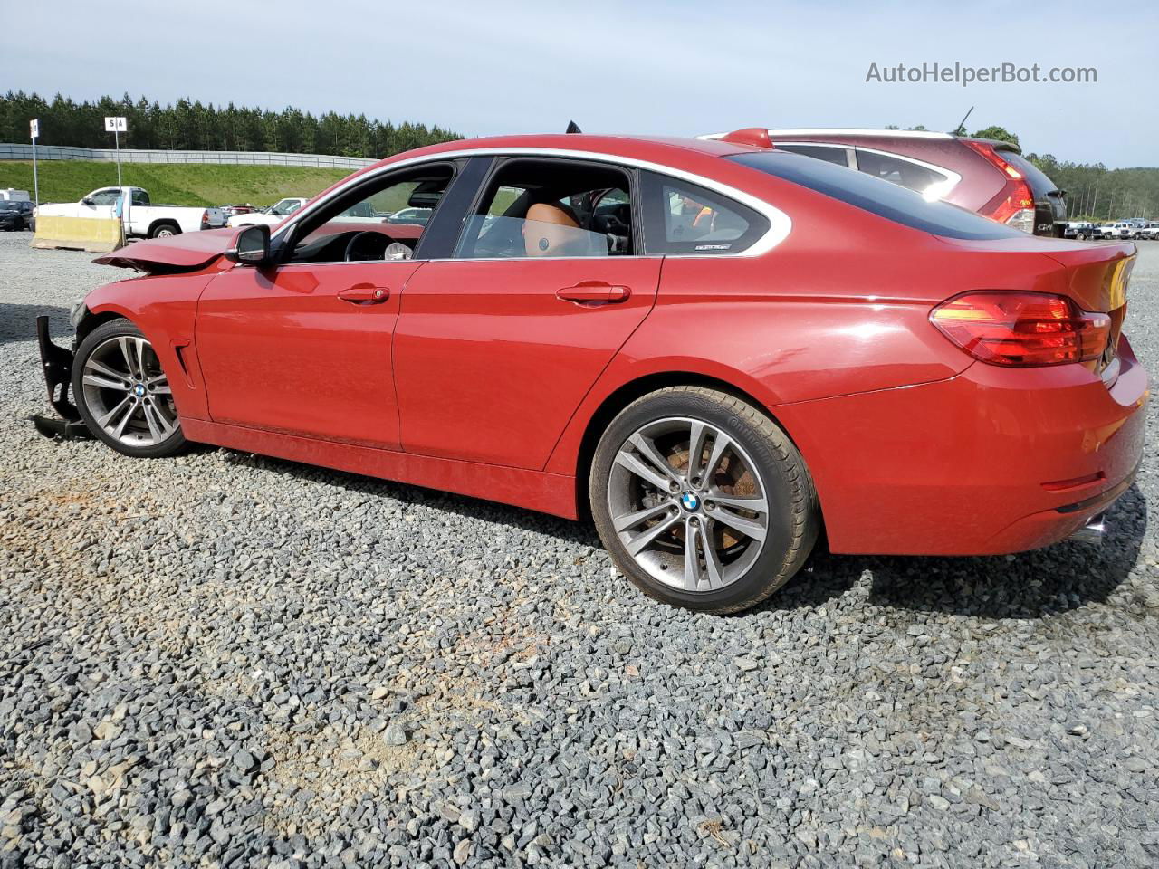 2017 Bmw 440i Gran Coupe Красный vin: WBA4E3C37HG187358