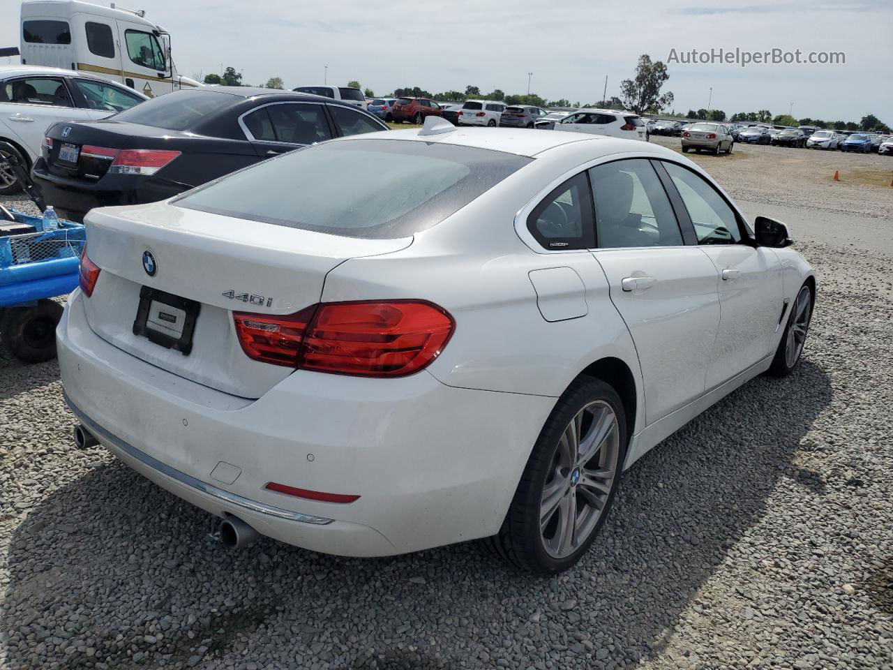 2017 Bmw 440i Gran Coupe White vin: WBA4E3C37HG187473